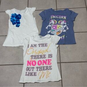 Girls Children’s Place 3 T-Shirts Casual Size M(7/8).‎